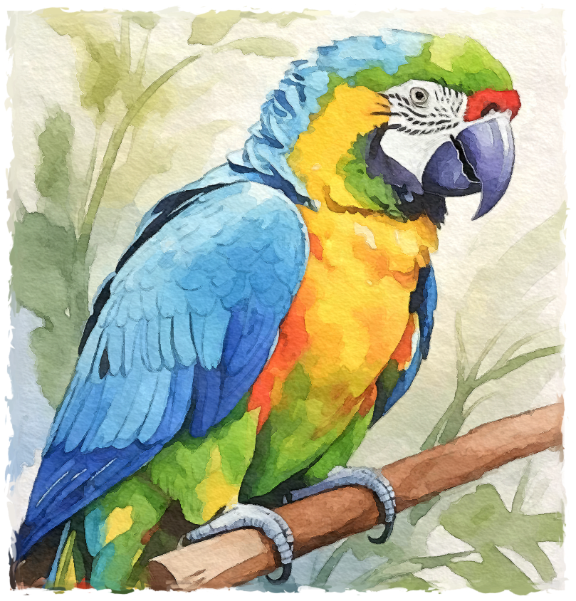 Photo turned into a watercolour painting with FotoSketcher